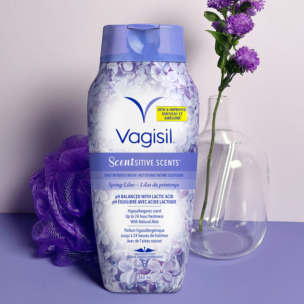 Vagisil Sensitive Scents Feminine Wash, Spring Lilac-250ml