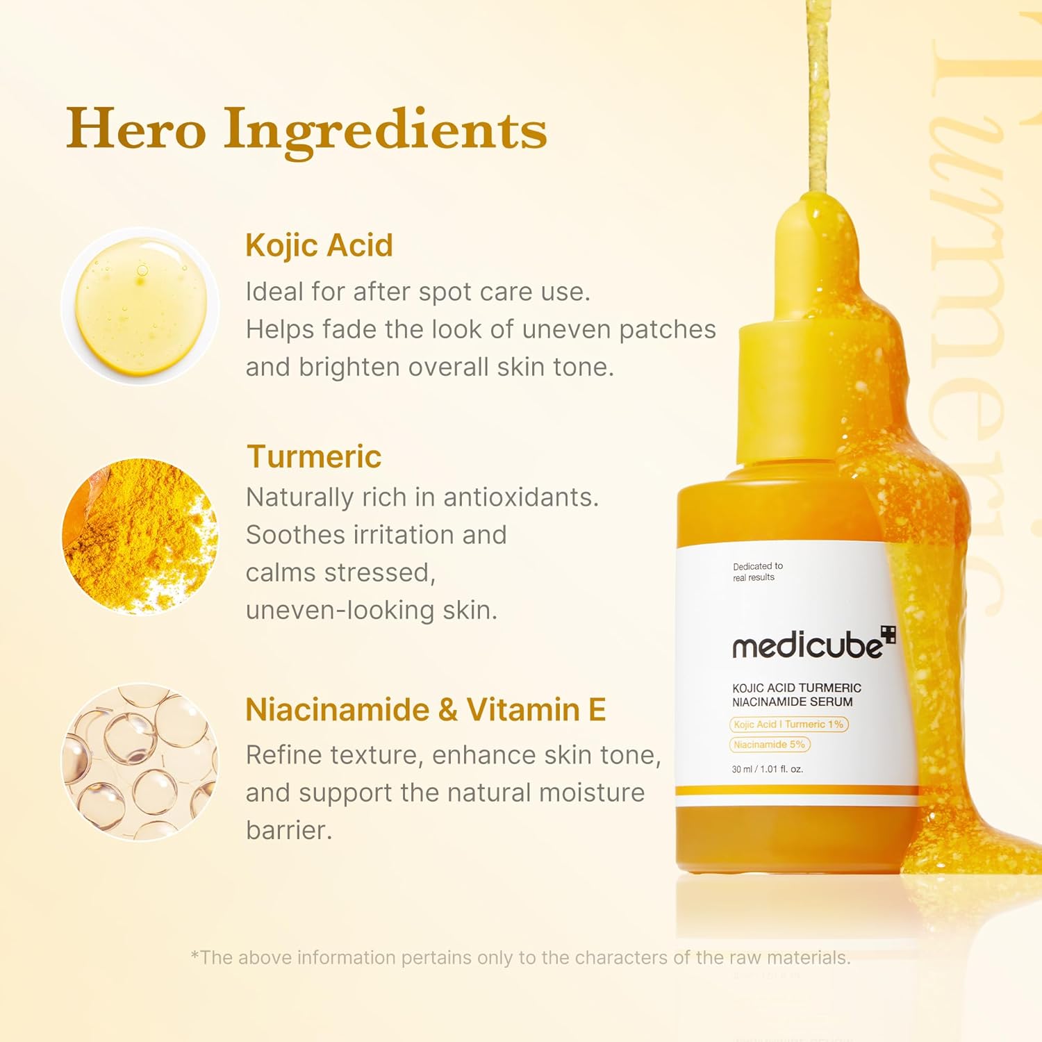medicube - Kojic Acid Turmeric Niacinamide Serum-30ml