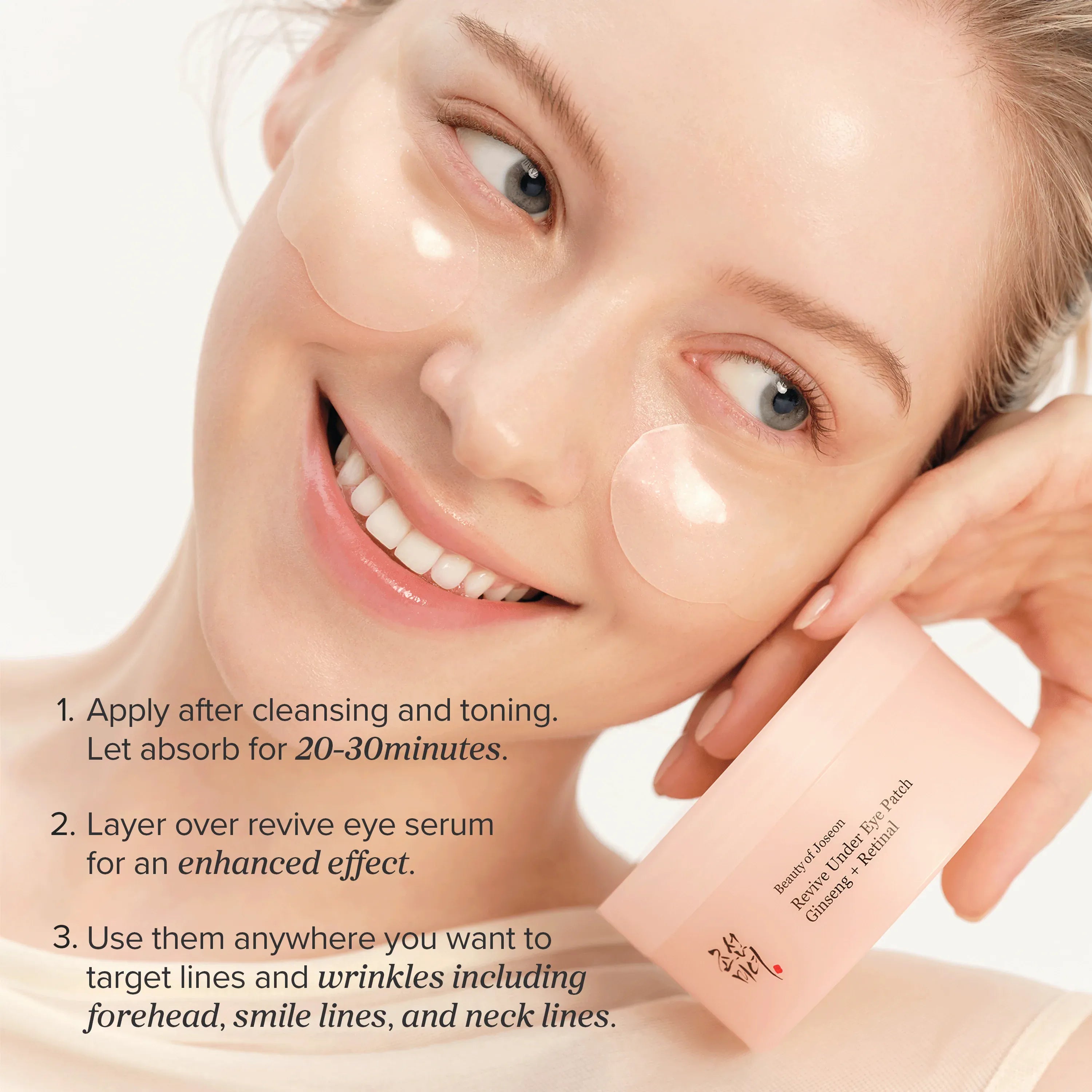 Beauty of joseon-Revive Under Eye Patch: Ginseng + Retinal-60pcs