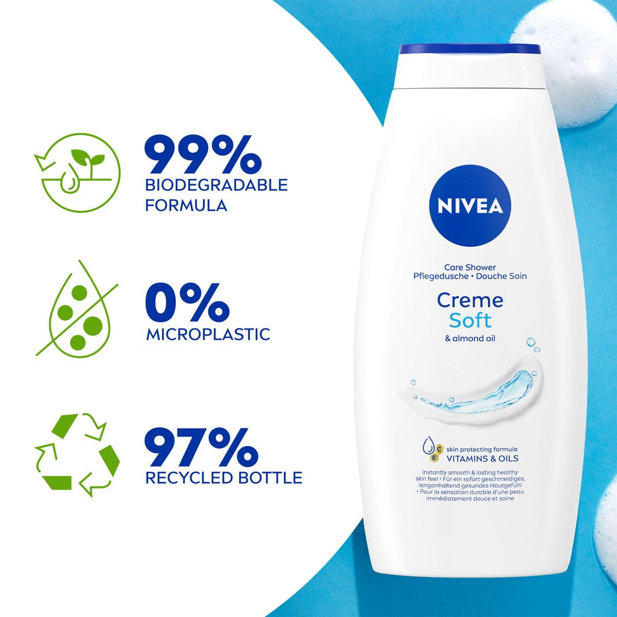 Nivea-creme soft shower cream-750ml