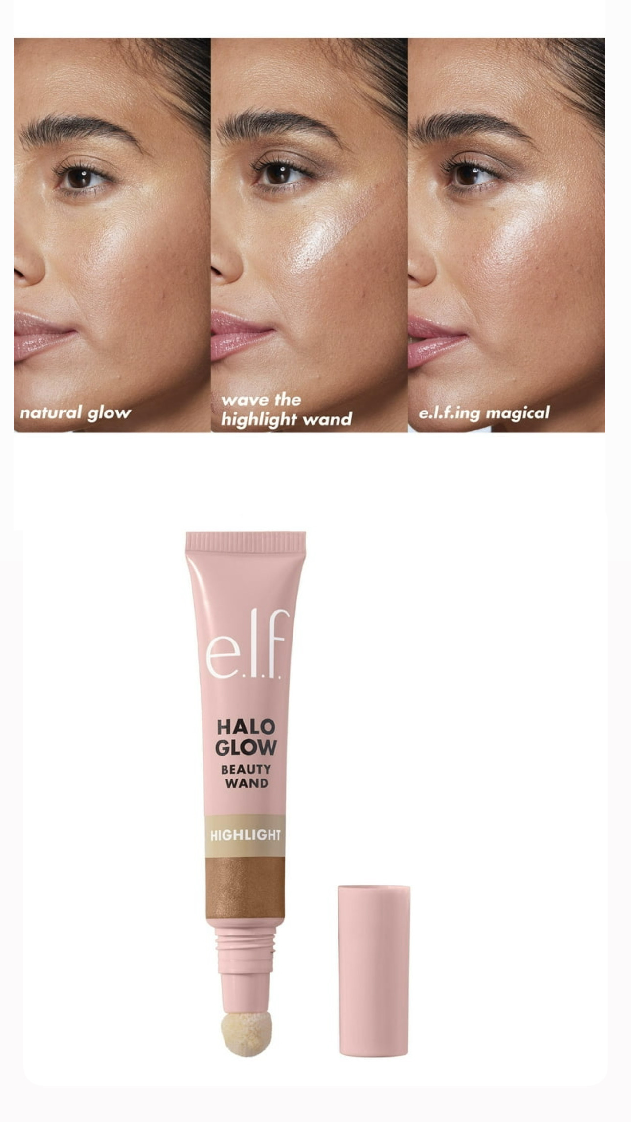 Elf-Halo Glow Highlight Beauty Wand-Liquid Gold