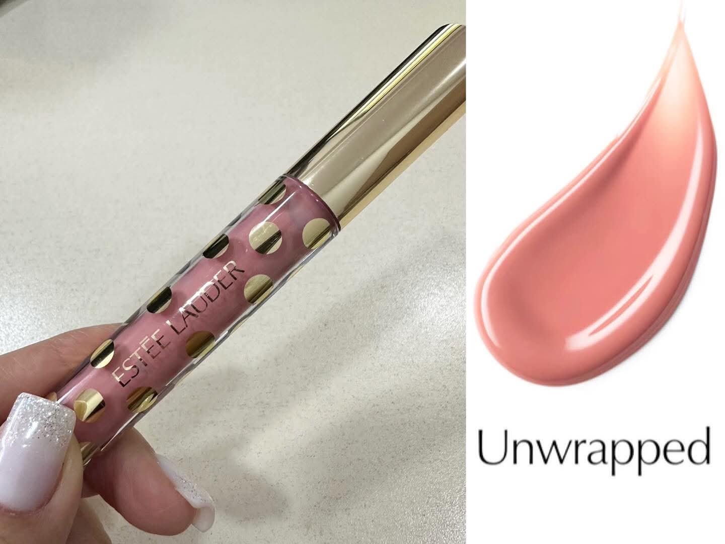 este lauder limited lip gloss-unwraped