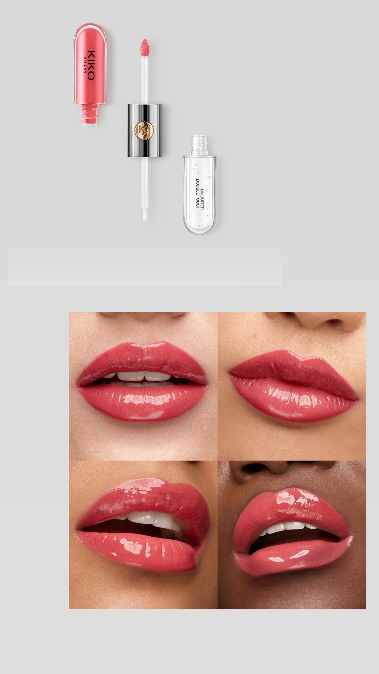 Kiko milano-Unlimited Double Touch Liquid lipstick-110 spicy rose
