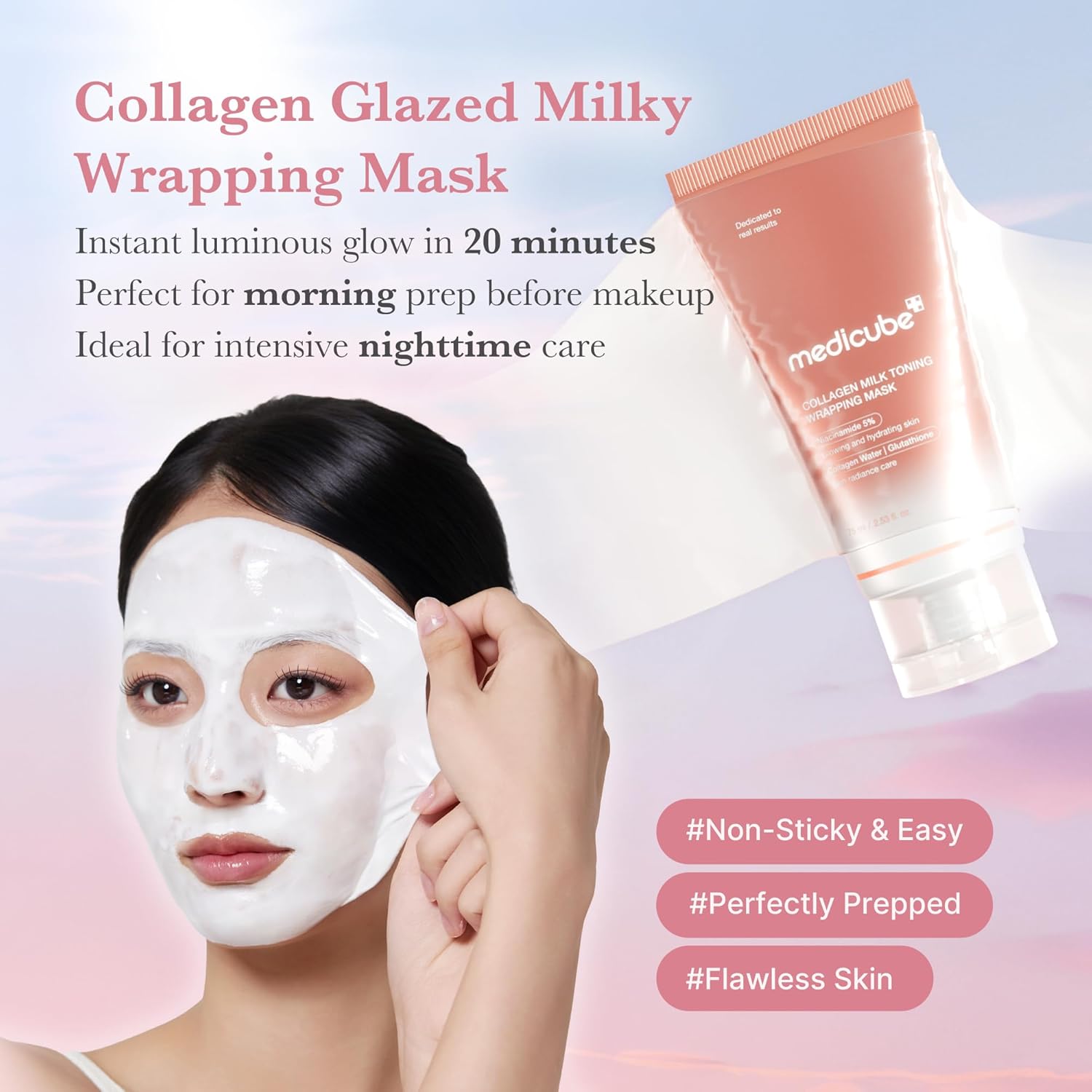 Medicube-Collagen Milk Toning Wrapping Mask-75ml