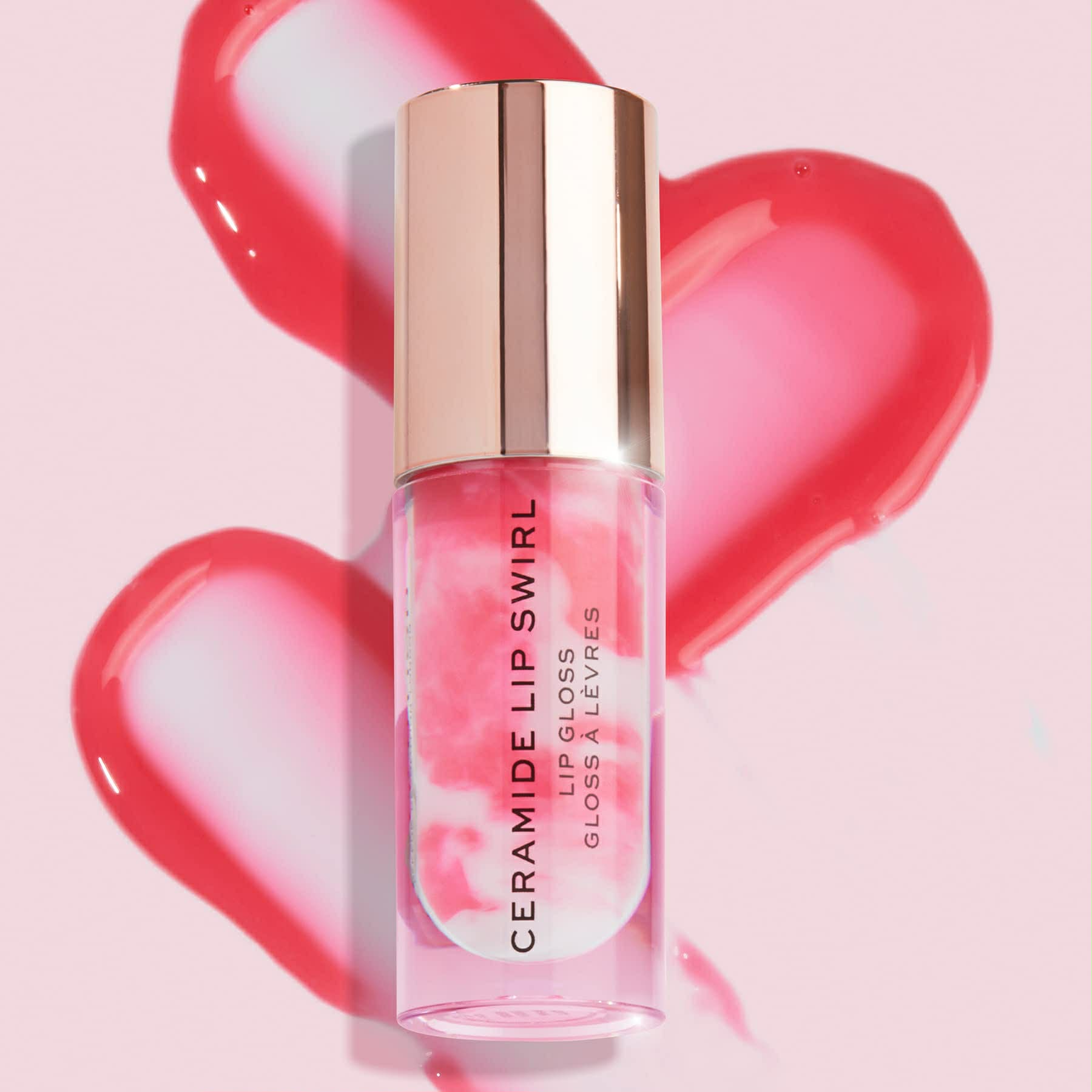 Revolution-Lip Swirl Ceramide Gloss, Lipgloss-Sweet Soft Pink
