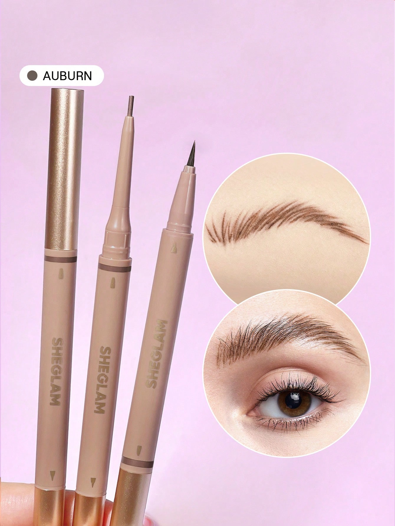 Sheglam-eyebrow pencil 2-in-1-auburn 