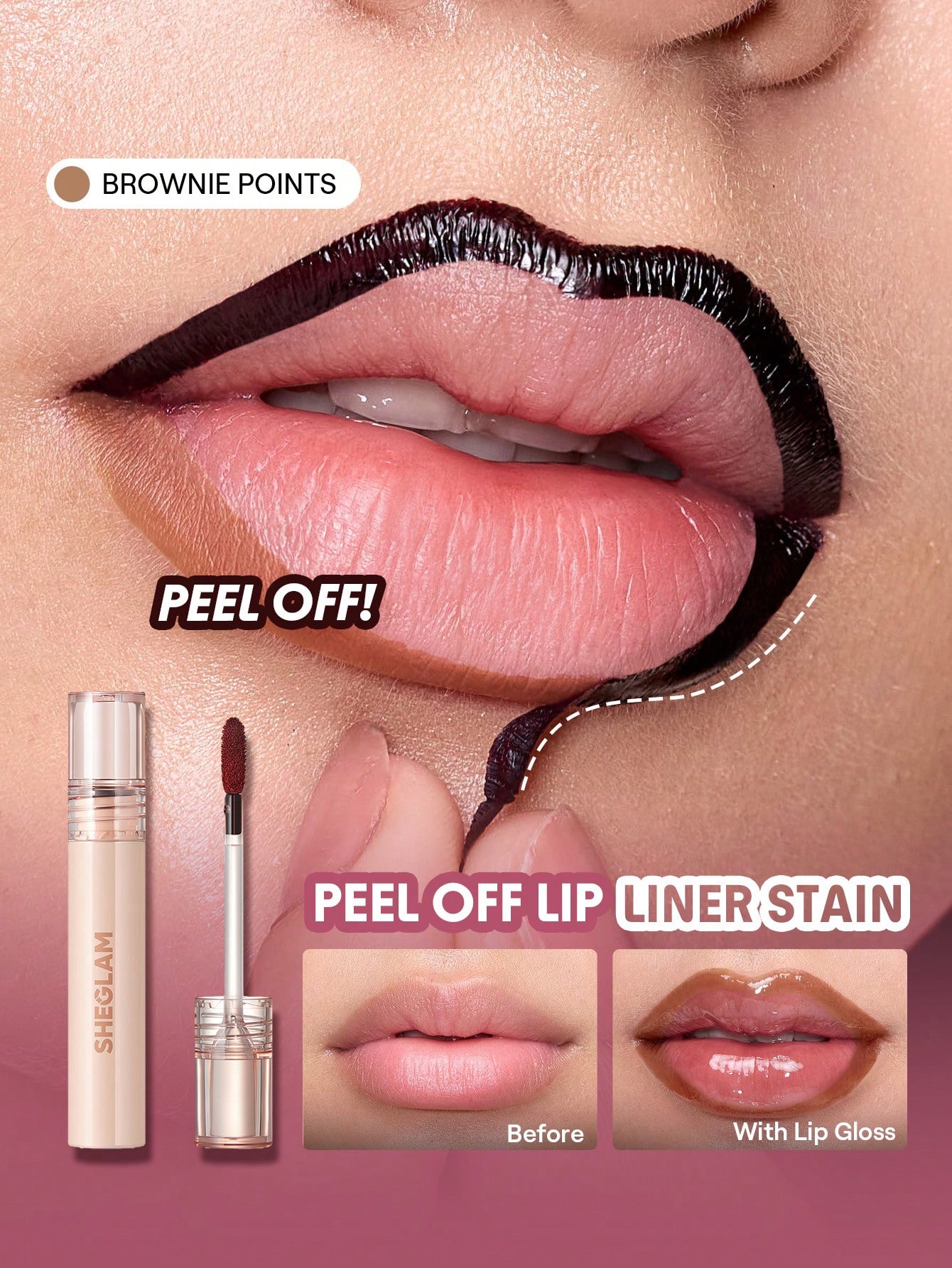 Sheglam-Fall In Line Peel Off Lip Liner Stain-brown points 
