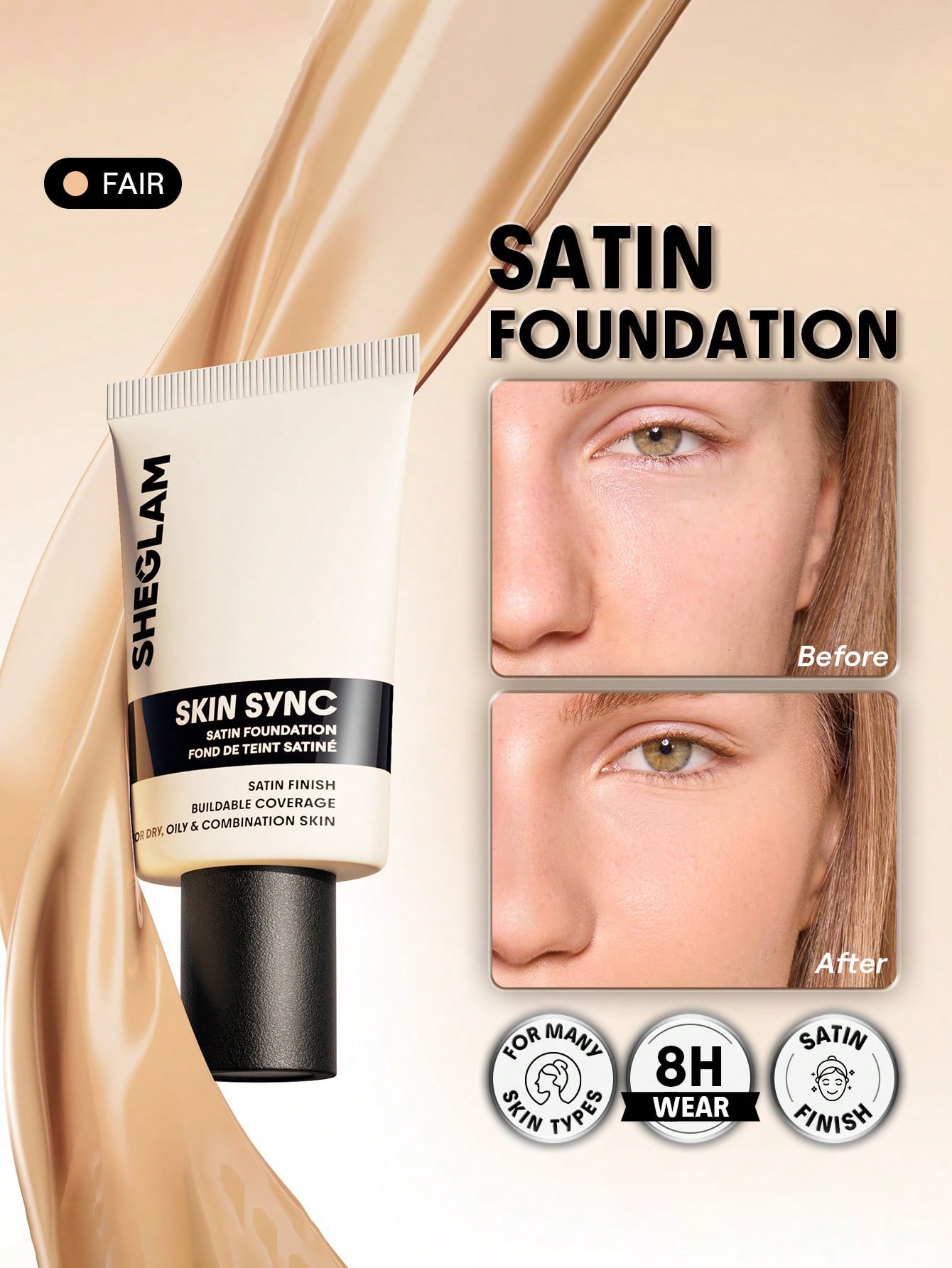 Sheglam Foundation Full Coverage-fair