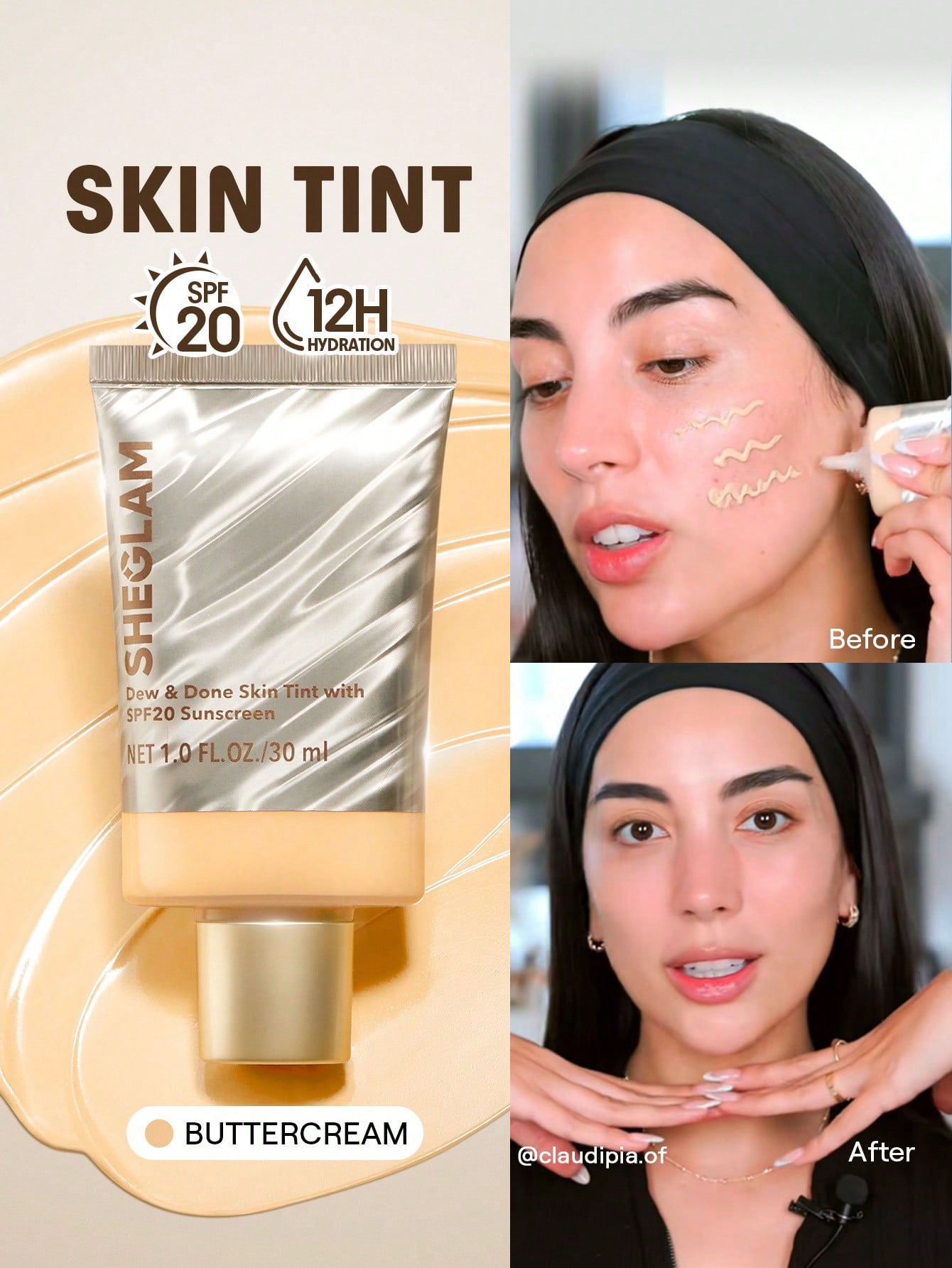 Sheglam-Dew & Done Skin Tint-buttercream
