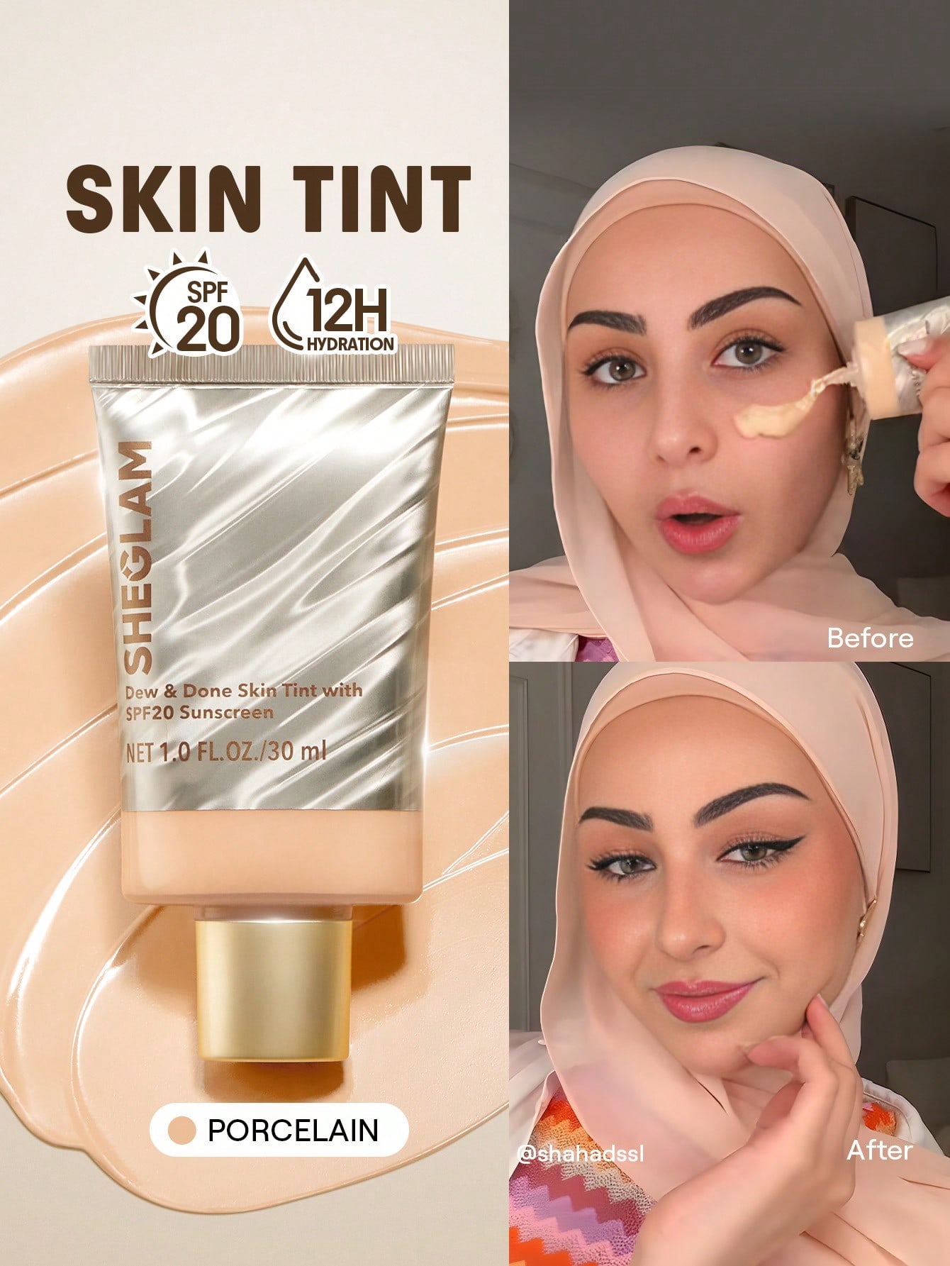 Sheglam-Dew & Done Skin Tint-Porcelain 