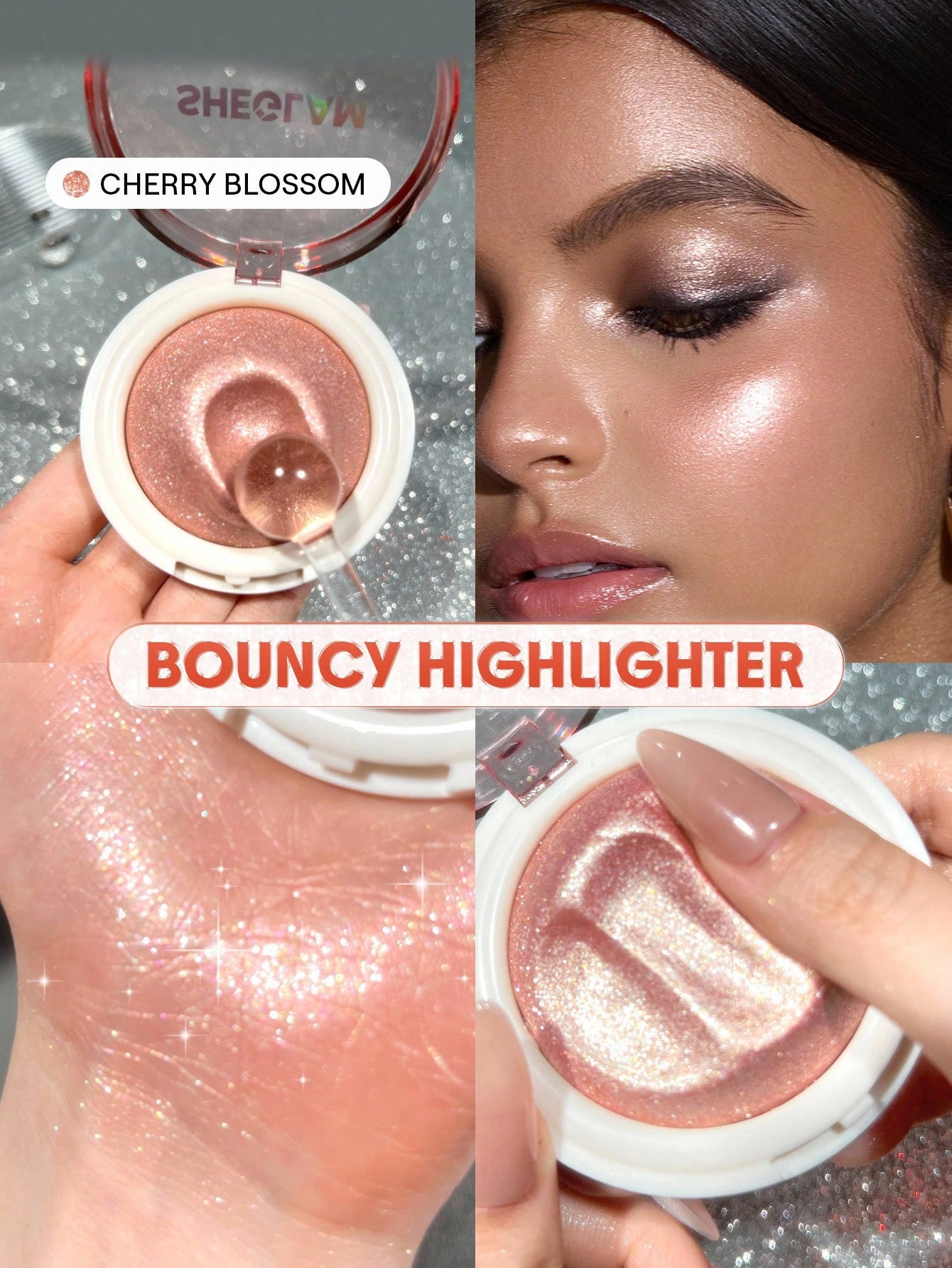 Sheglam-Bouncy Highlighter-cherry blossom 