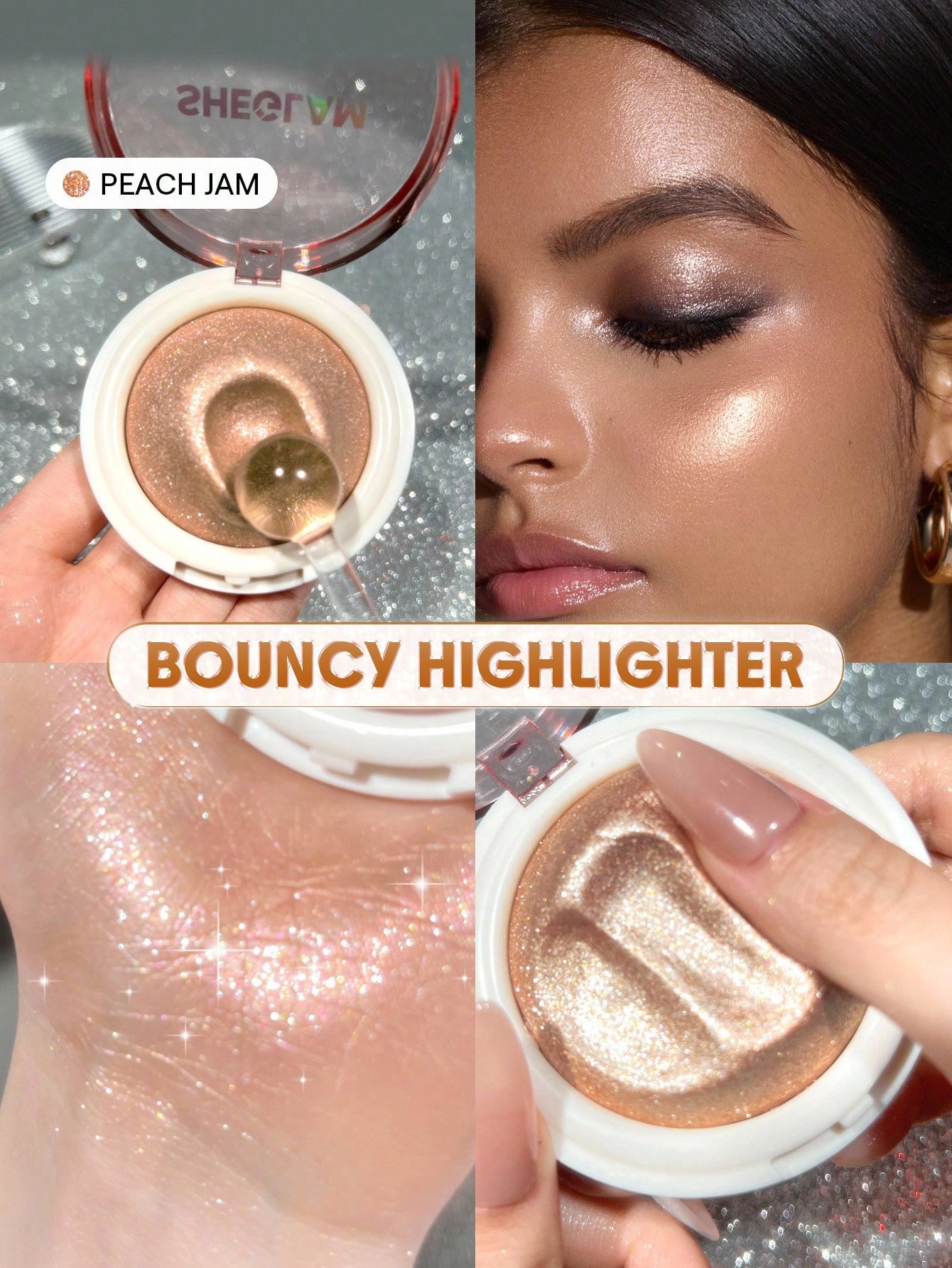 Sheglam-Bouncy Highlighter-Peach jam