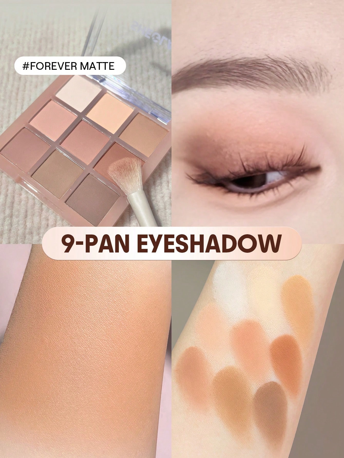 sheglam 9-Pan Eyeshadow Palette-Forever matte