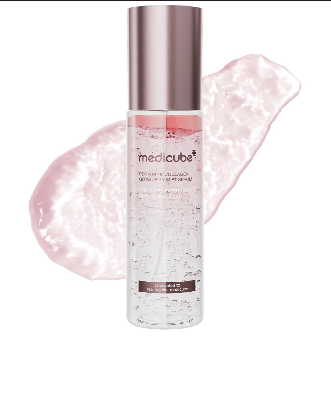 Medicube-PDRN Pink Collagen Glow Jelly Mist Serum – 100ml