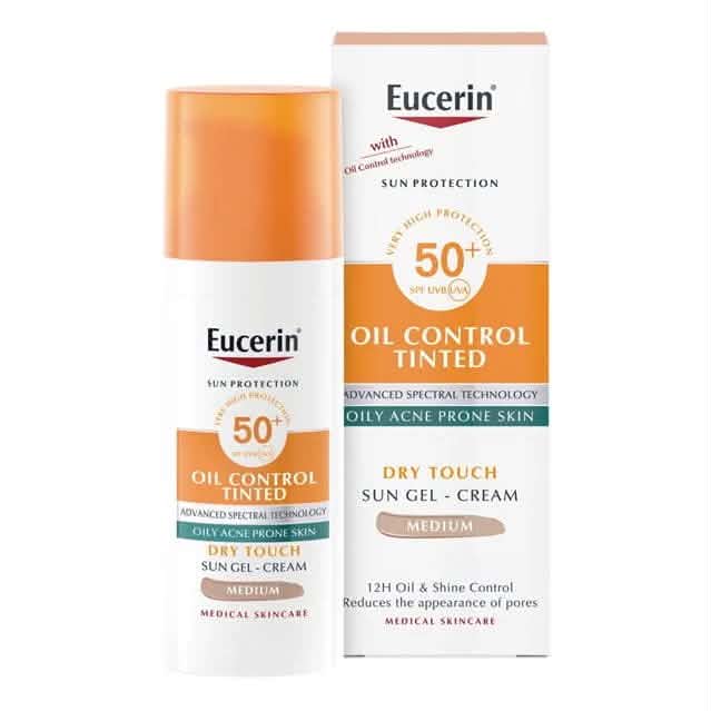 Eucerin- sun protection Oil Control Tinted (medium)-50ml
