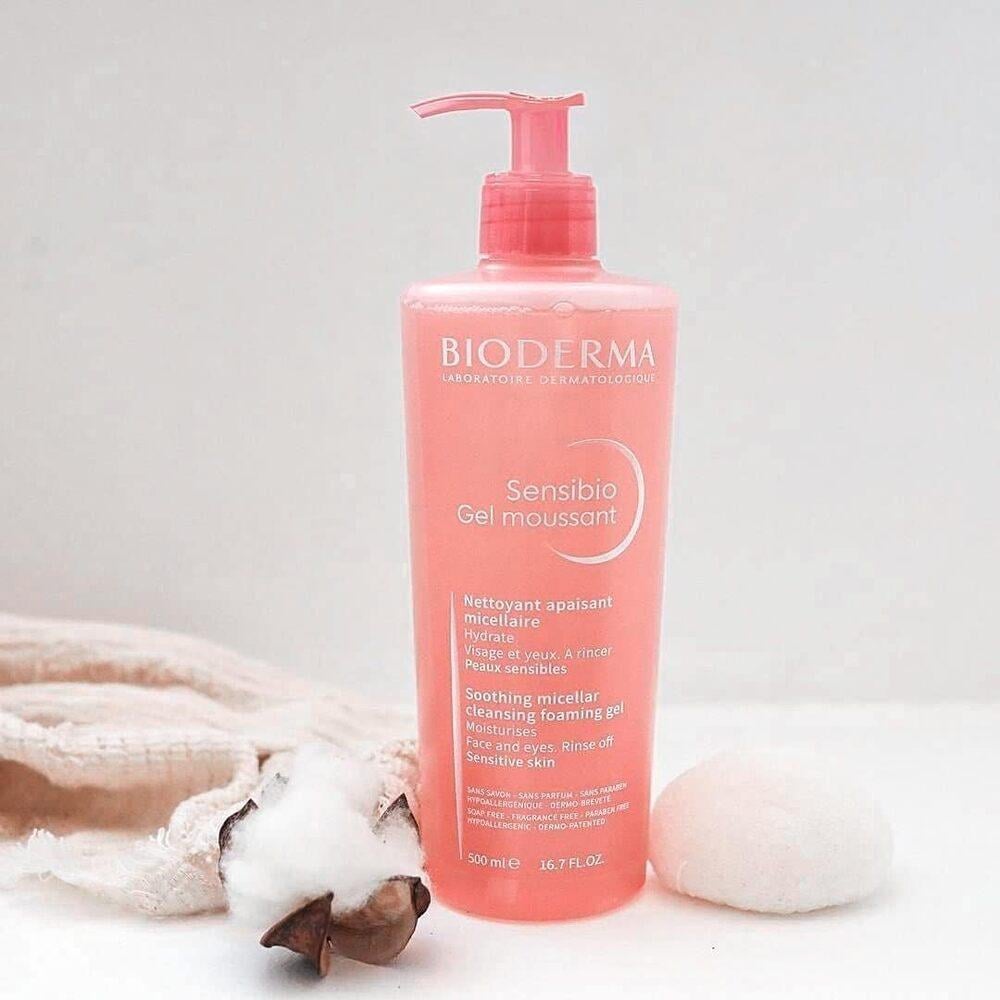 Bioderma -Sensibio Soothing Micellar Cleansing Foaming Gel For Sensitive Skin-500 ml