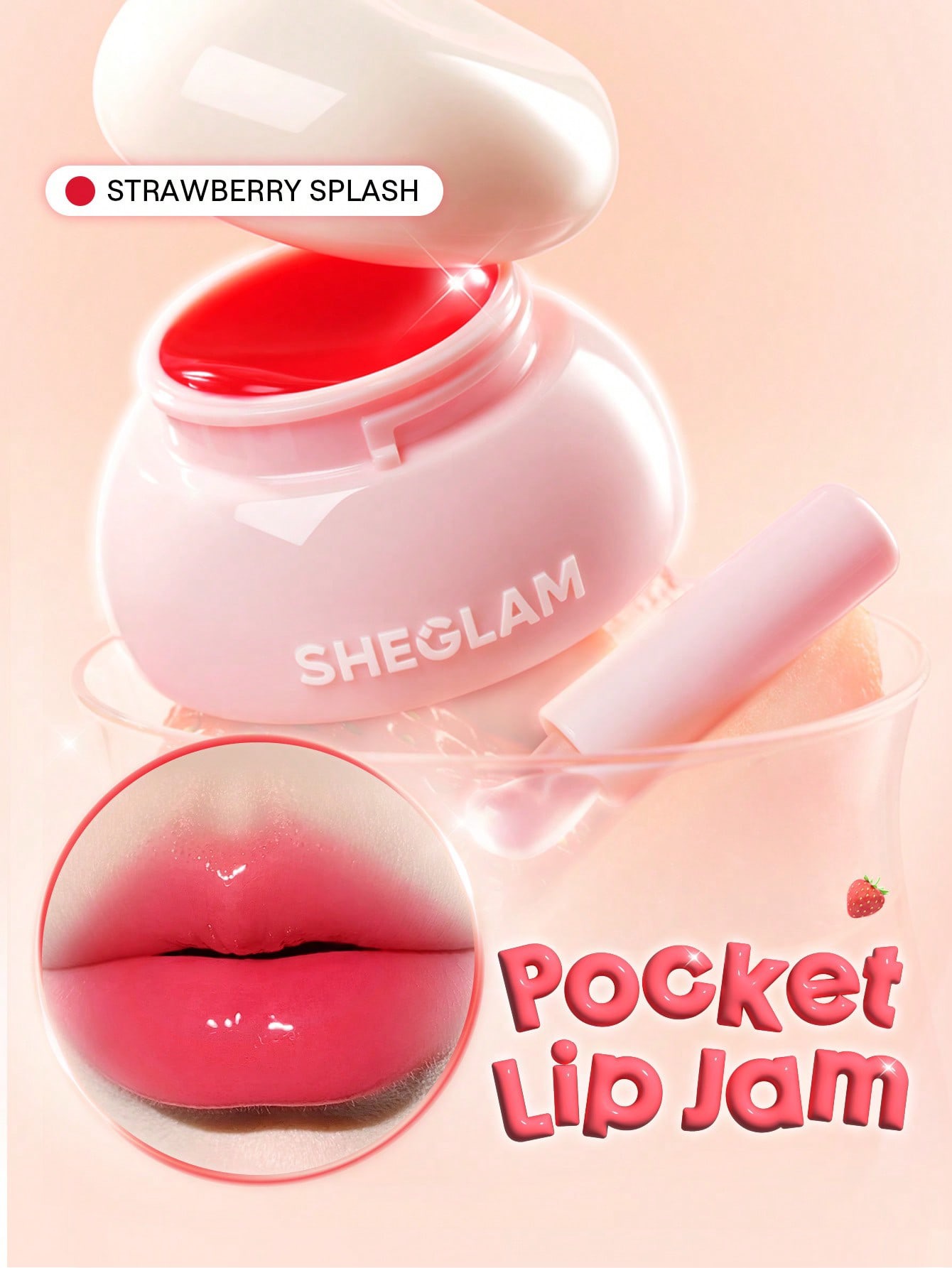 Sheglam-Hydra Jelly Pocket Lip Jam Hydrating Nourishing Lip Gloss-strawberry splash
