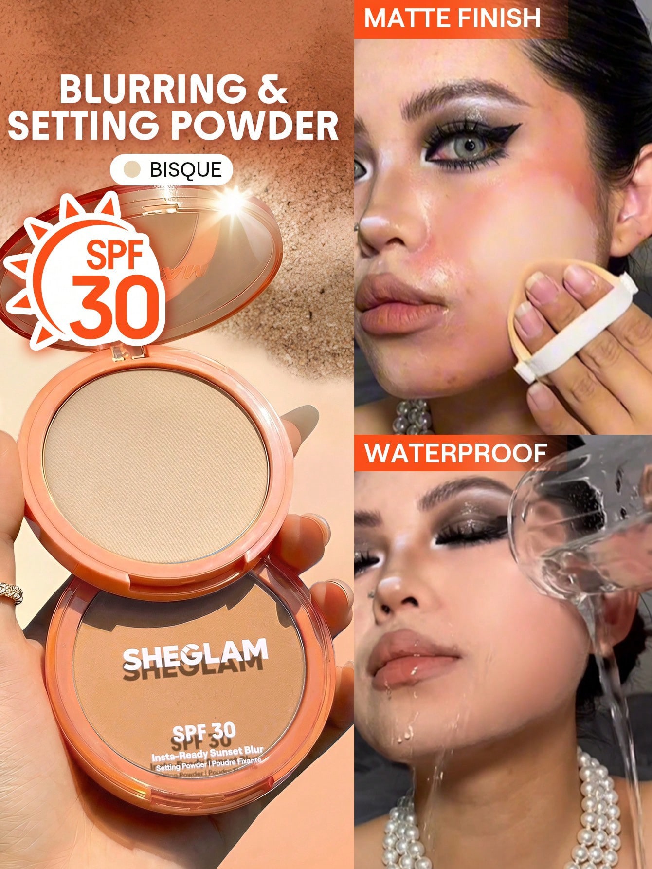 Sheglam-Insta-Ready Sunset Blur Setting Powder-bisque 