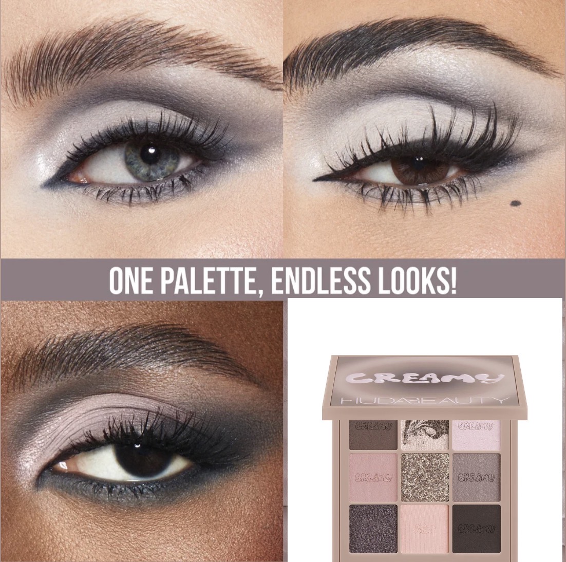 Huda Beauty Creamy Eyeshadow Palette-Obsessions