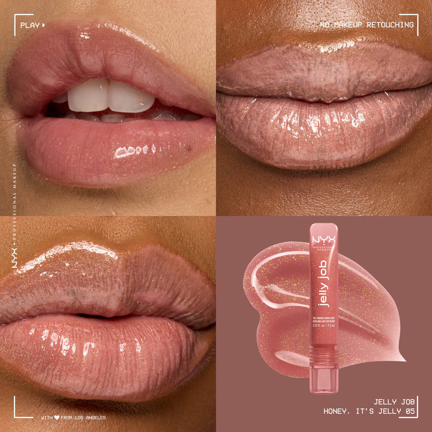 Nyx-Jelly Job Full-Bodied Shine Gloss – Shade: Honey, It's Jelly 05