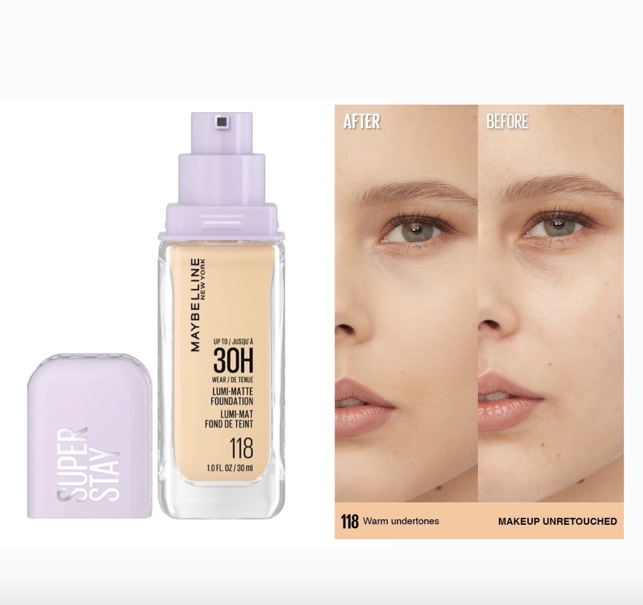 Maybelline Super Stay Lumi-Matte Foundation-118