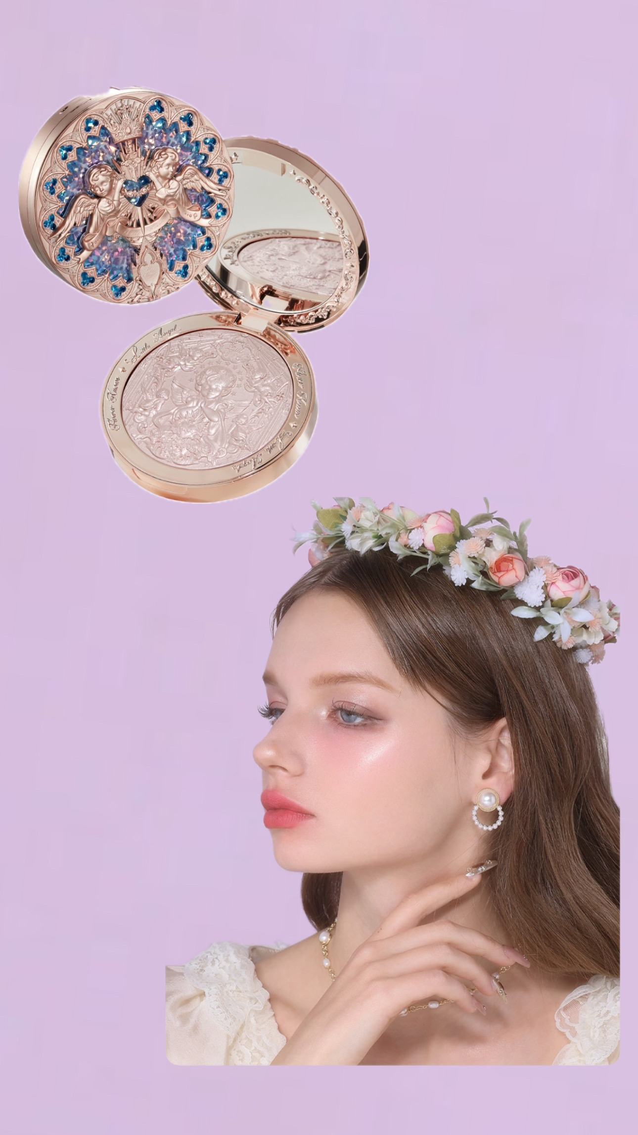 Flower Knows-Little Angel Collection Embossed Highlighter L01 Eros's Fable
