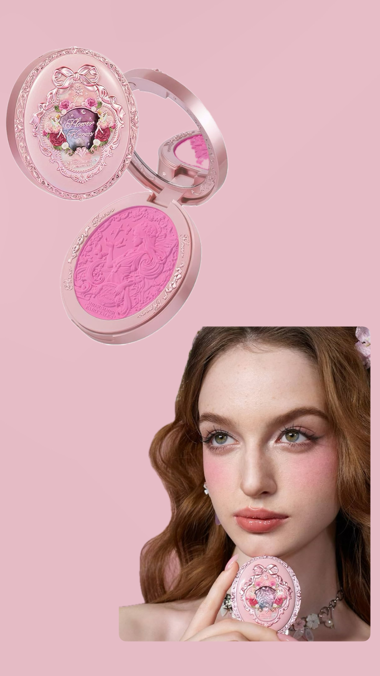 Flower Knows-Midsummer Fairytales Velvet Embossed Blush-02 Dreaming Butterfly