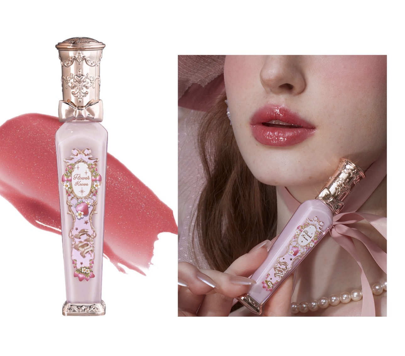 Flower knows-Violet glowy lip gloss-G02 Rasberry Booze