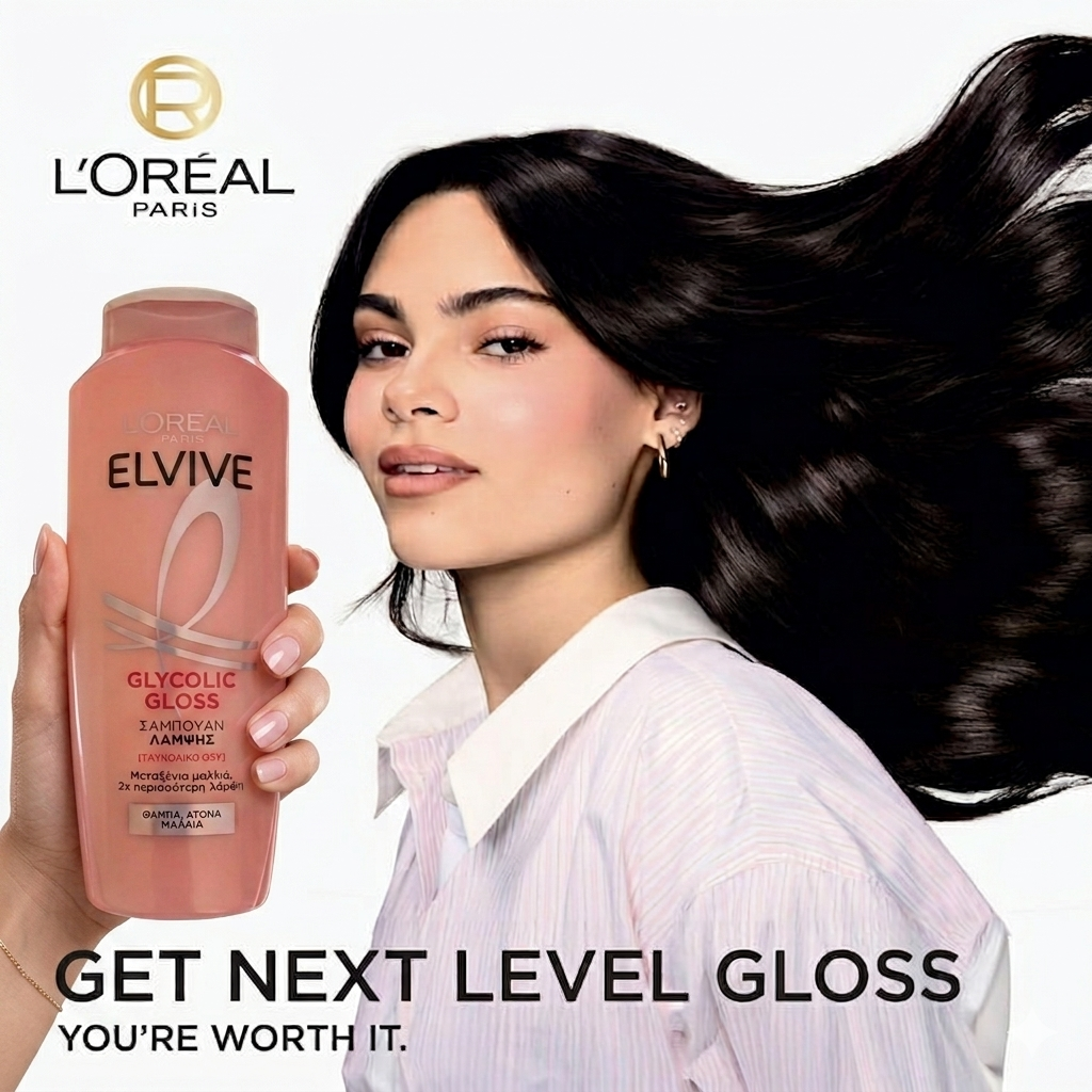 Loreal Elvive-Glycolic Gloss Shampoo-400ml
