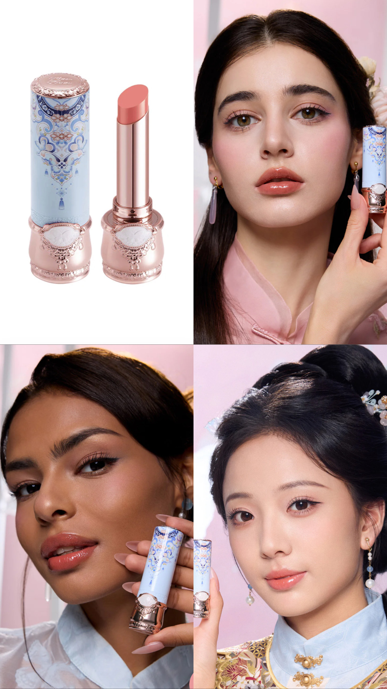 Flower Knows High-Shine Hydrating Lipstick- C01 Birchleaf Pear