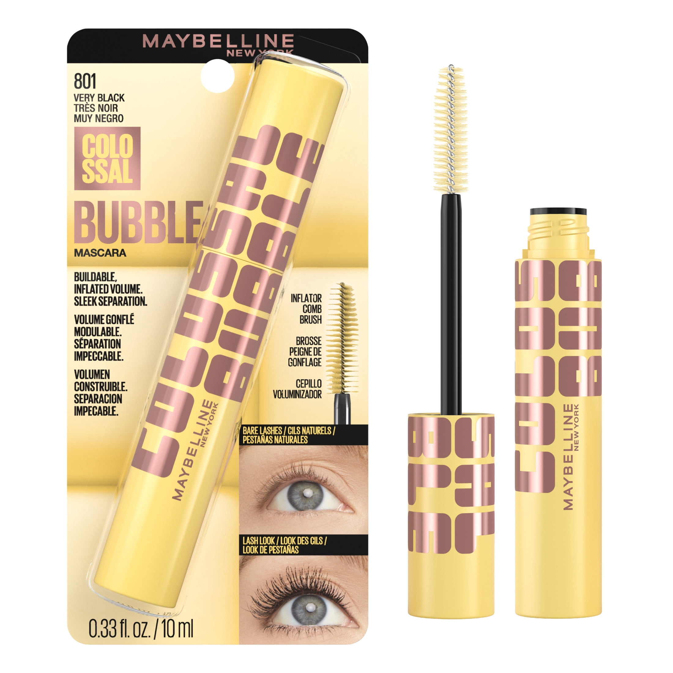 Maybelline New York Colossal Bubble Mascara 801 Very Black