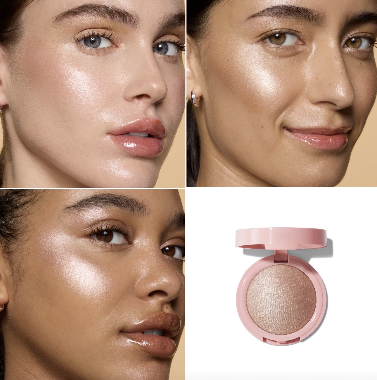 Elf-Halo Glow Silky Powder Highlighter-blush money 