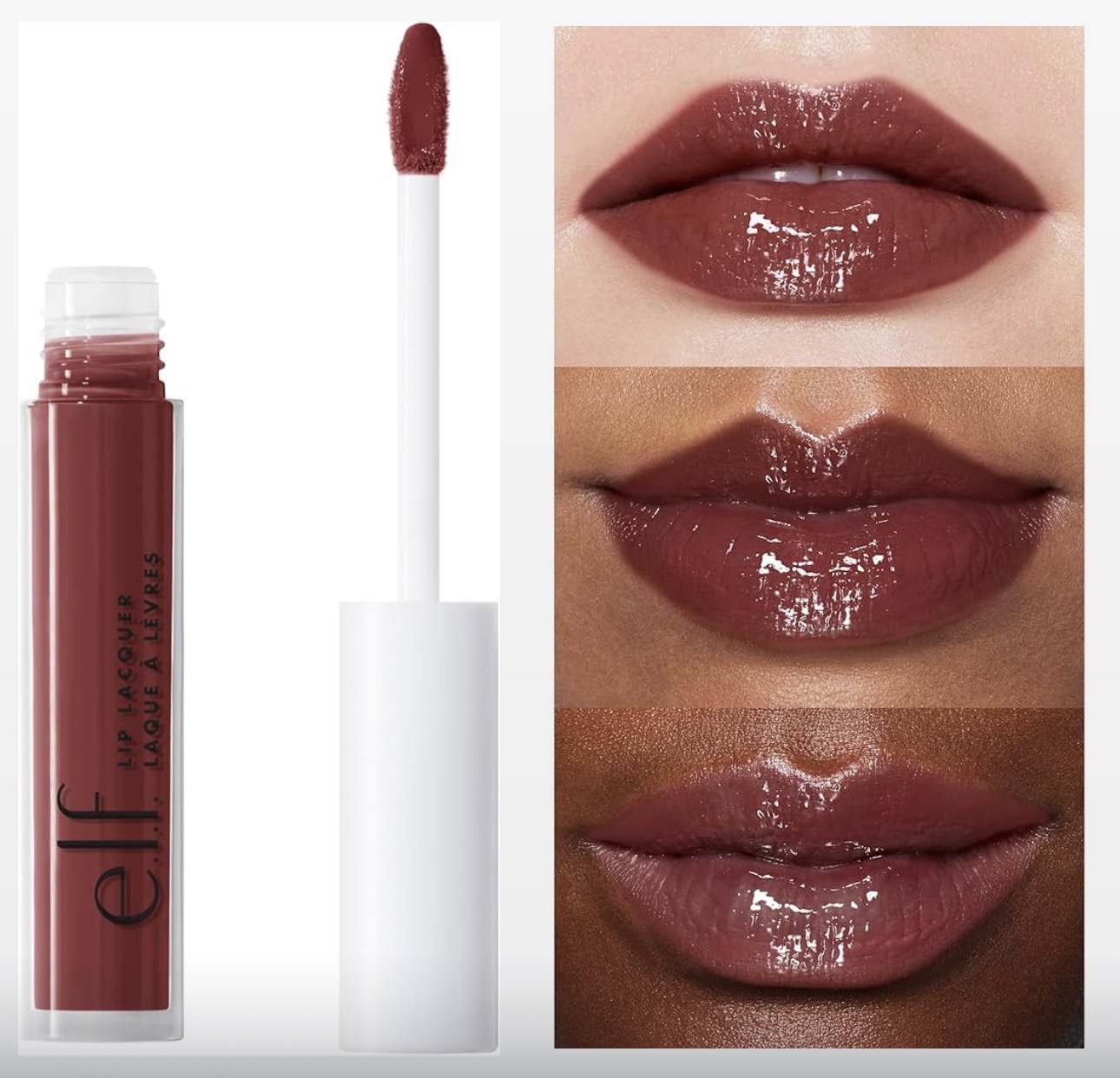 Elf-Lip Lacquer, Hydrating Lip Gloss-black cherry