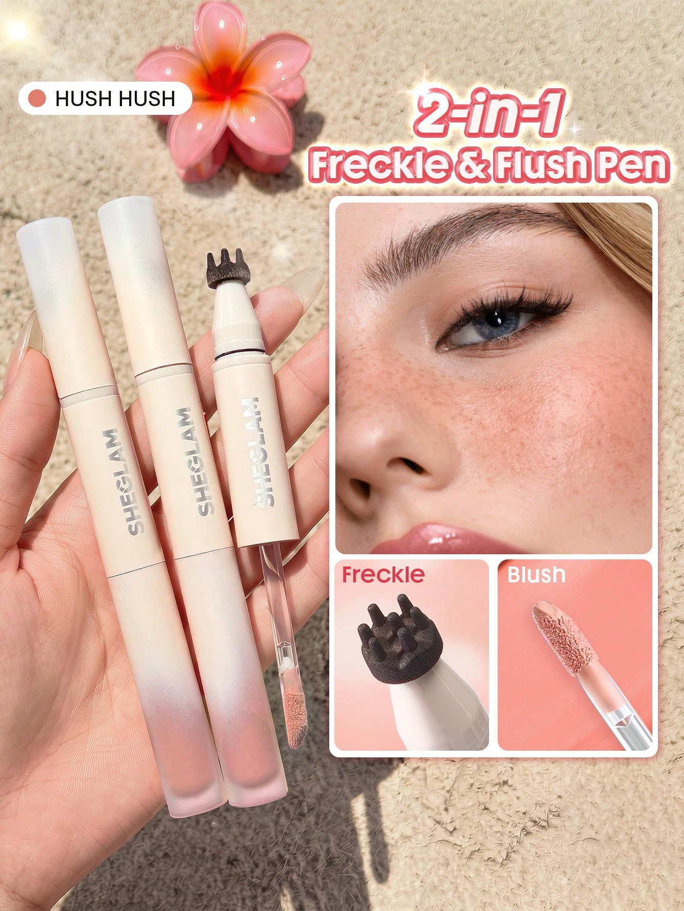Sheglam-sunspell freckle & flush pen-hush hush