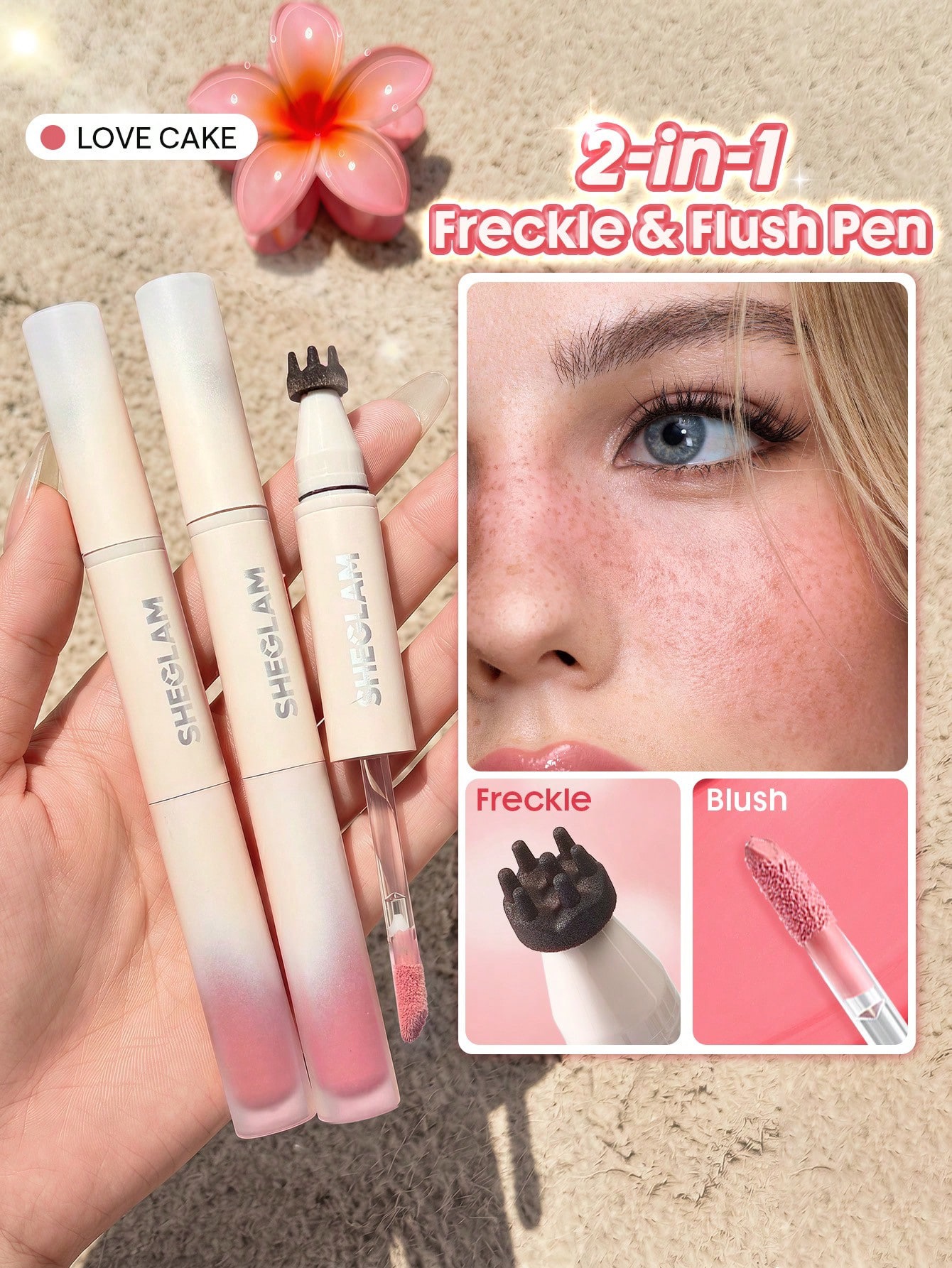 Sheglam-sunspell freckle & flush pen-love cake
