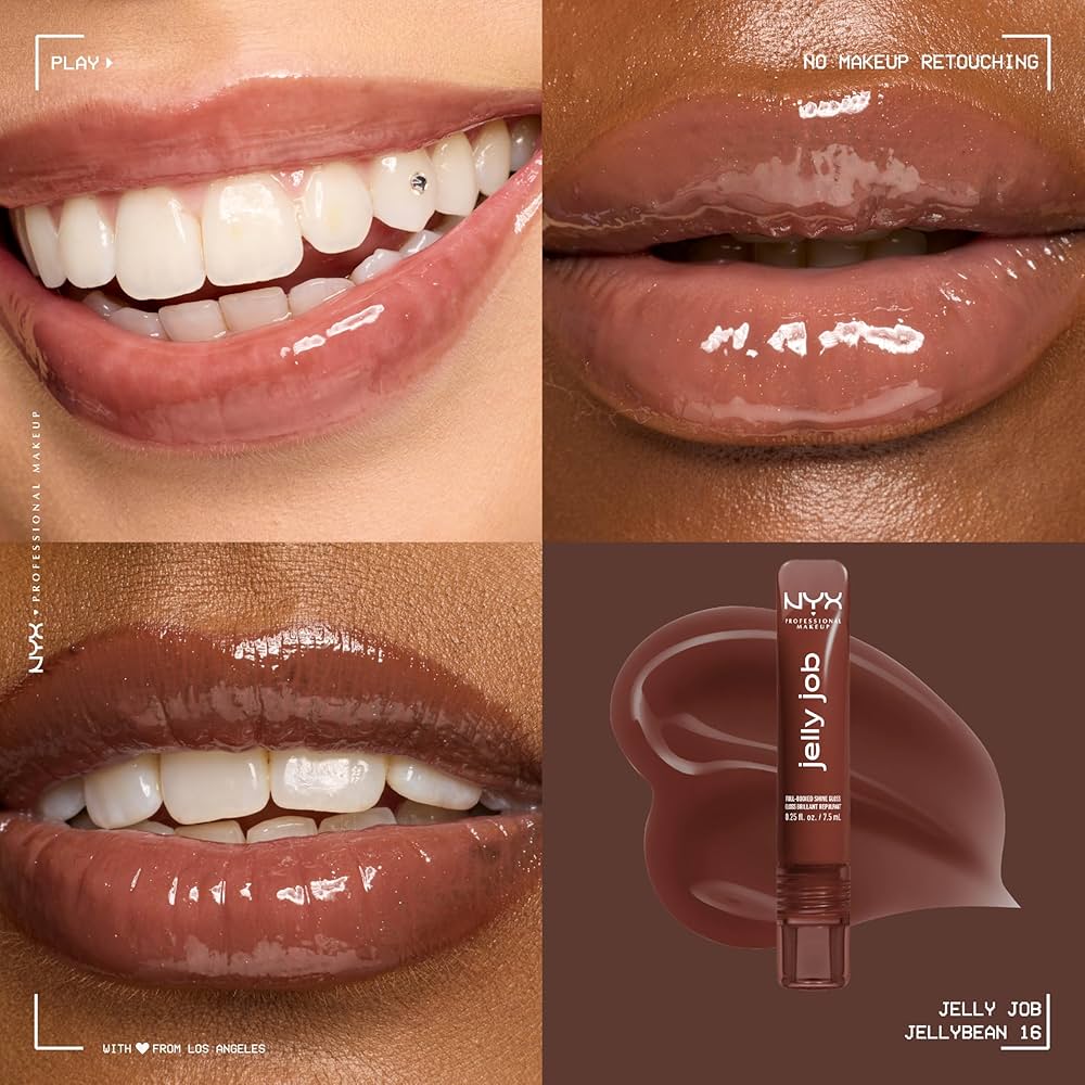 Nyx-Makeup Jelly Job High-Shine Lip Gloss-16 Jellybean