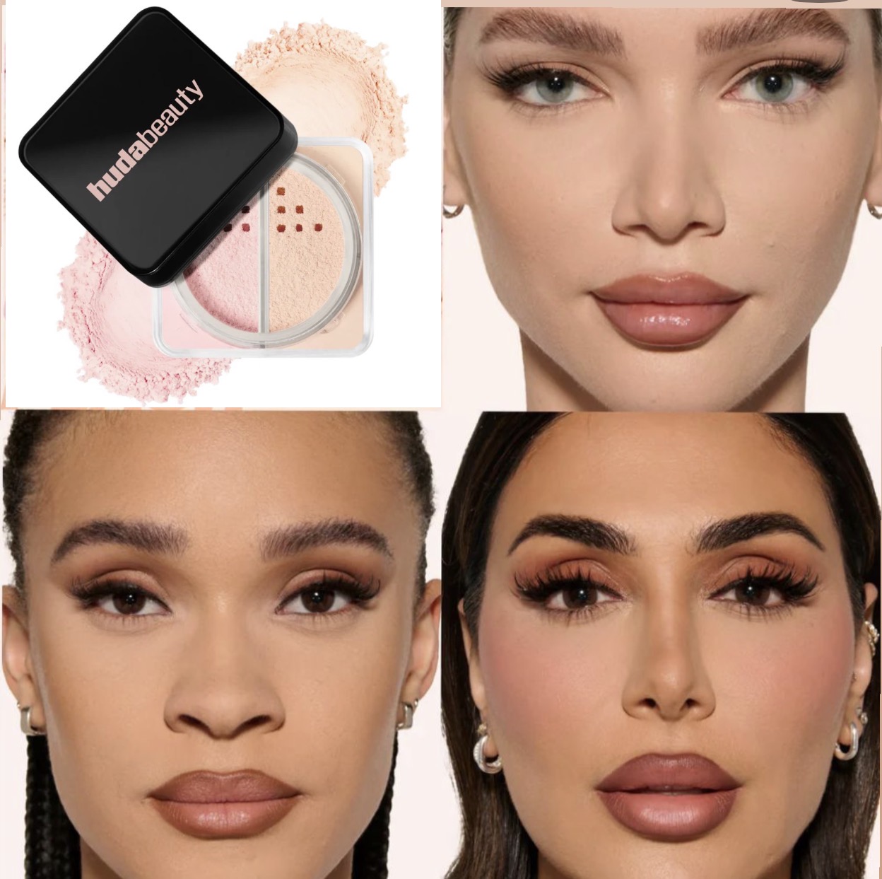 Huda Beauty Easy Bake Dual Loose Powder-cherry peach