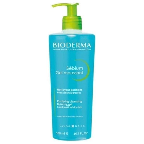 Bioderma Sébium Gel Moussant Purifying Cleansing Foaming Gel (500ml)