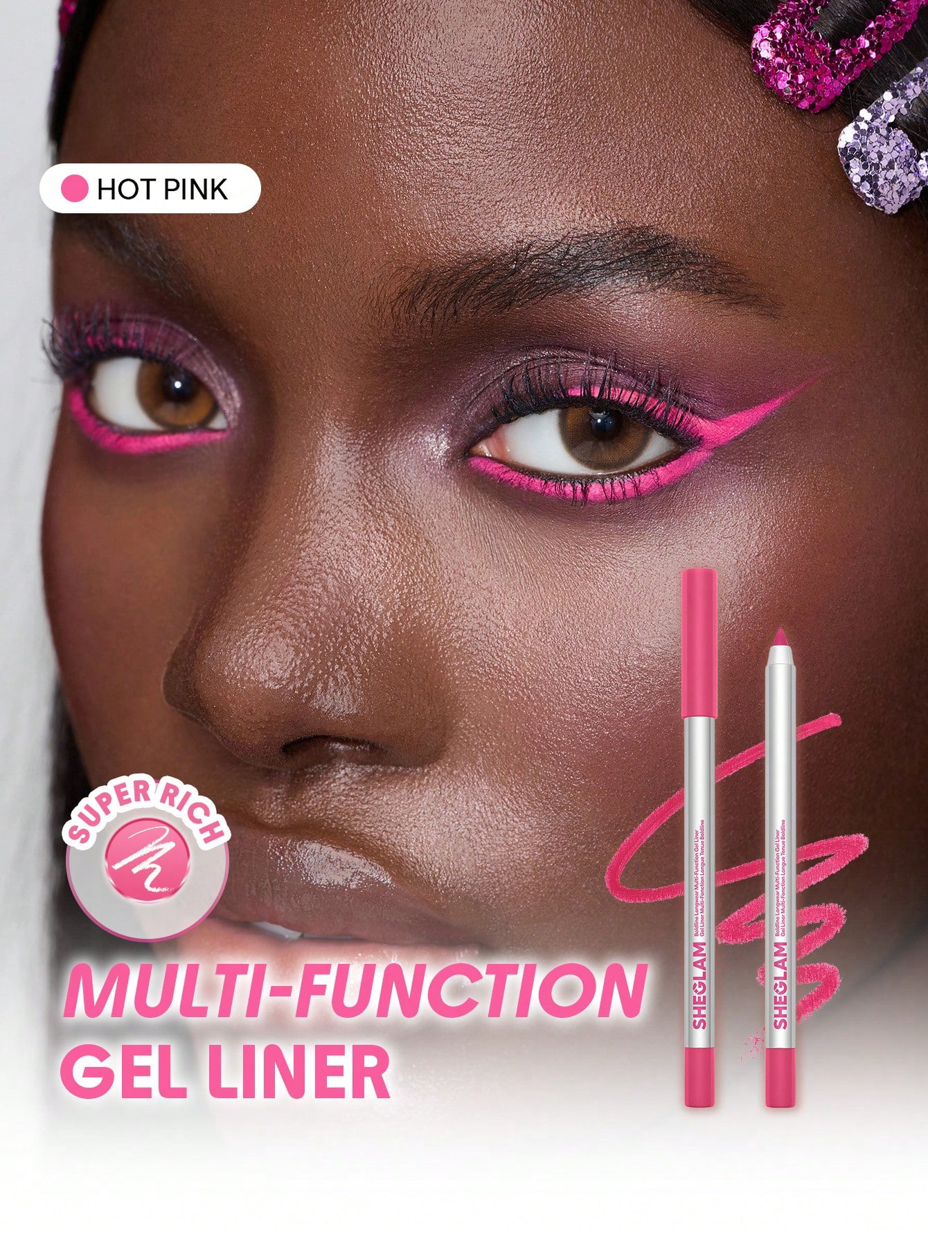 Sheglam-Function Gel Liner-Hot pink