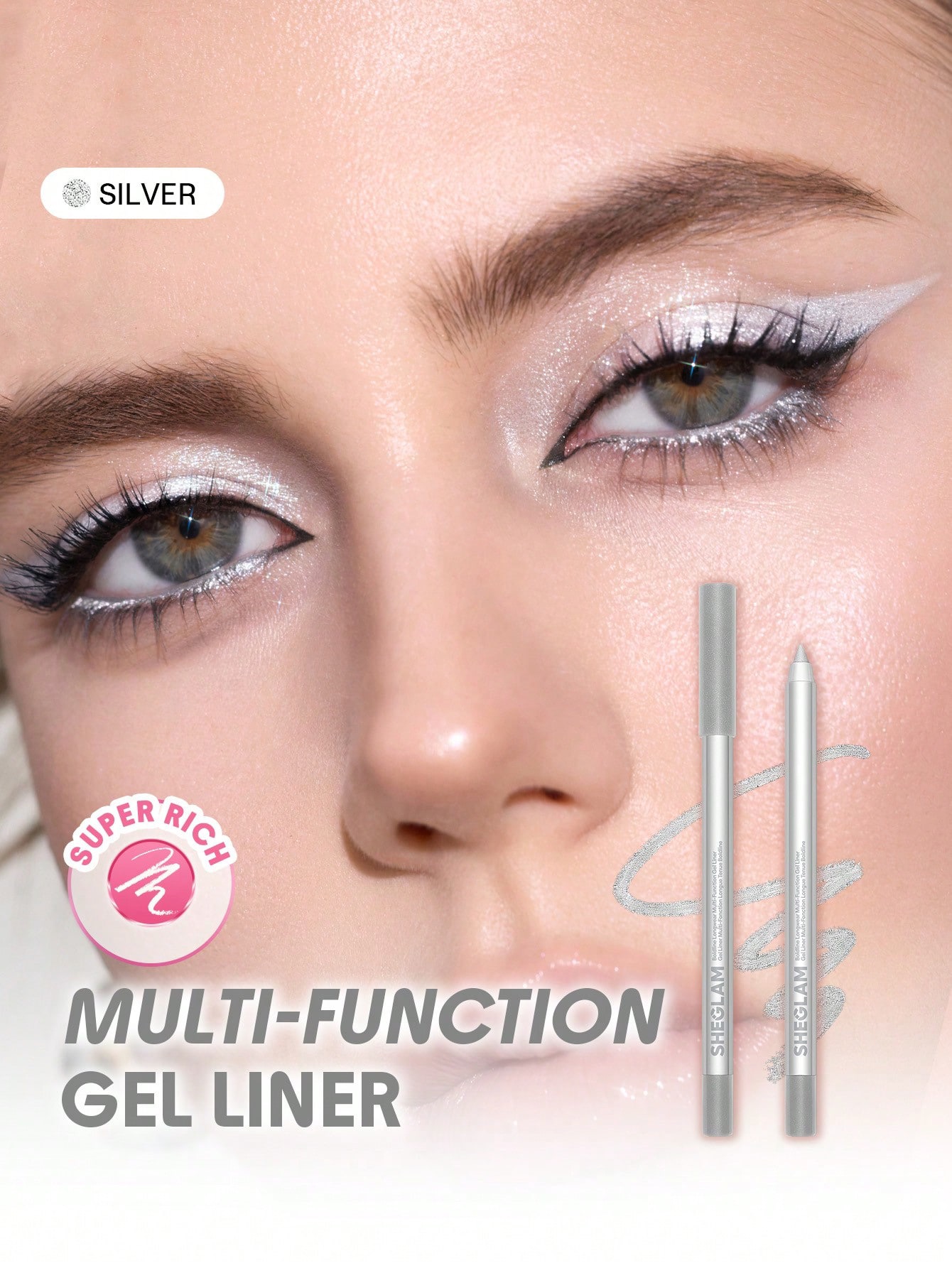 Sheglam-Function Gel Liner-Silver