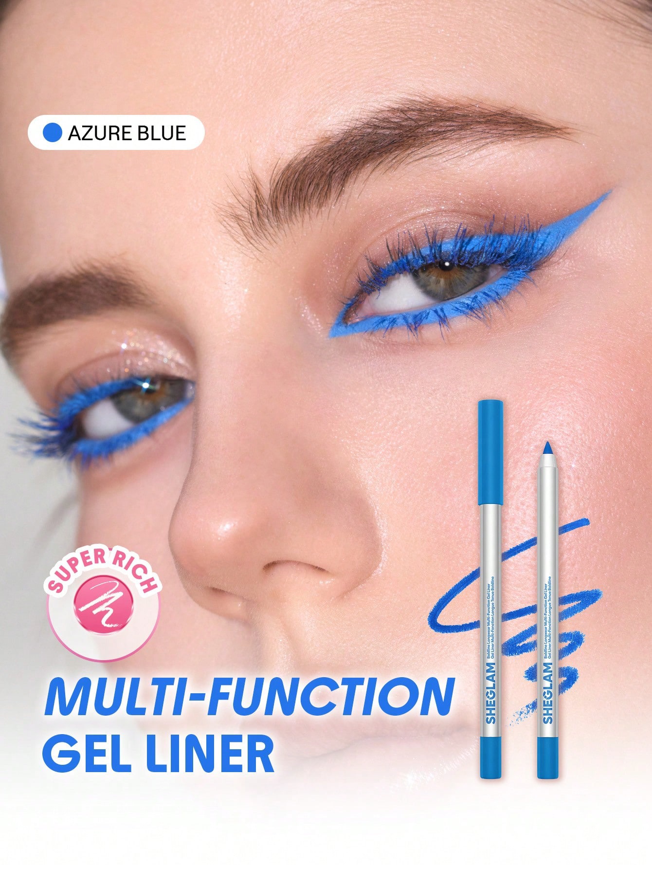 Sheglam-Function Gel Liner-azure blue