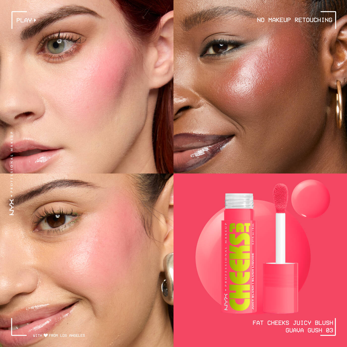 Nyx-fat cheeks juicy liquid blush-guava gush 