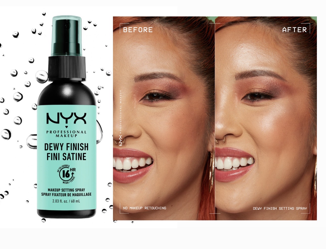 nyx Dewy Finish Makeup Setting Spray-60ml