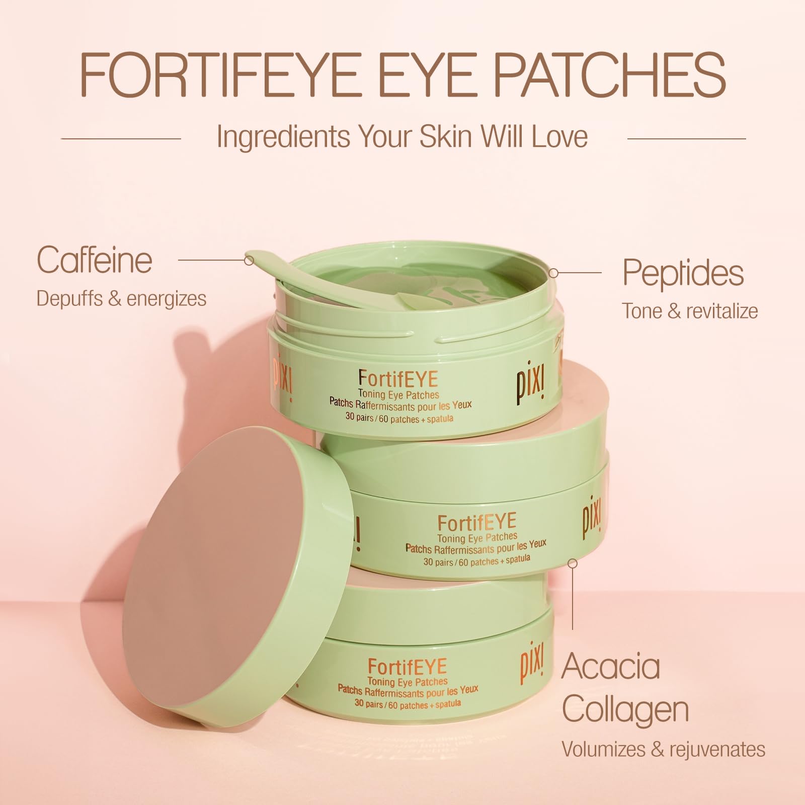 Pixi FortifEYE - Toning & Firming Hydrogel Eye Patches-30pcs