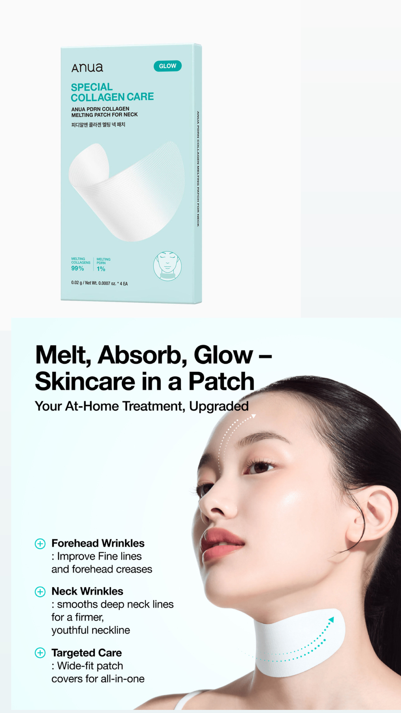 Anua Special Collagen Care - PDRN Collagen Melting Patch For Neck-1pc