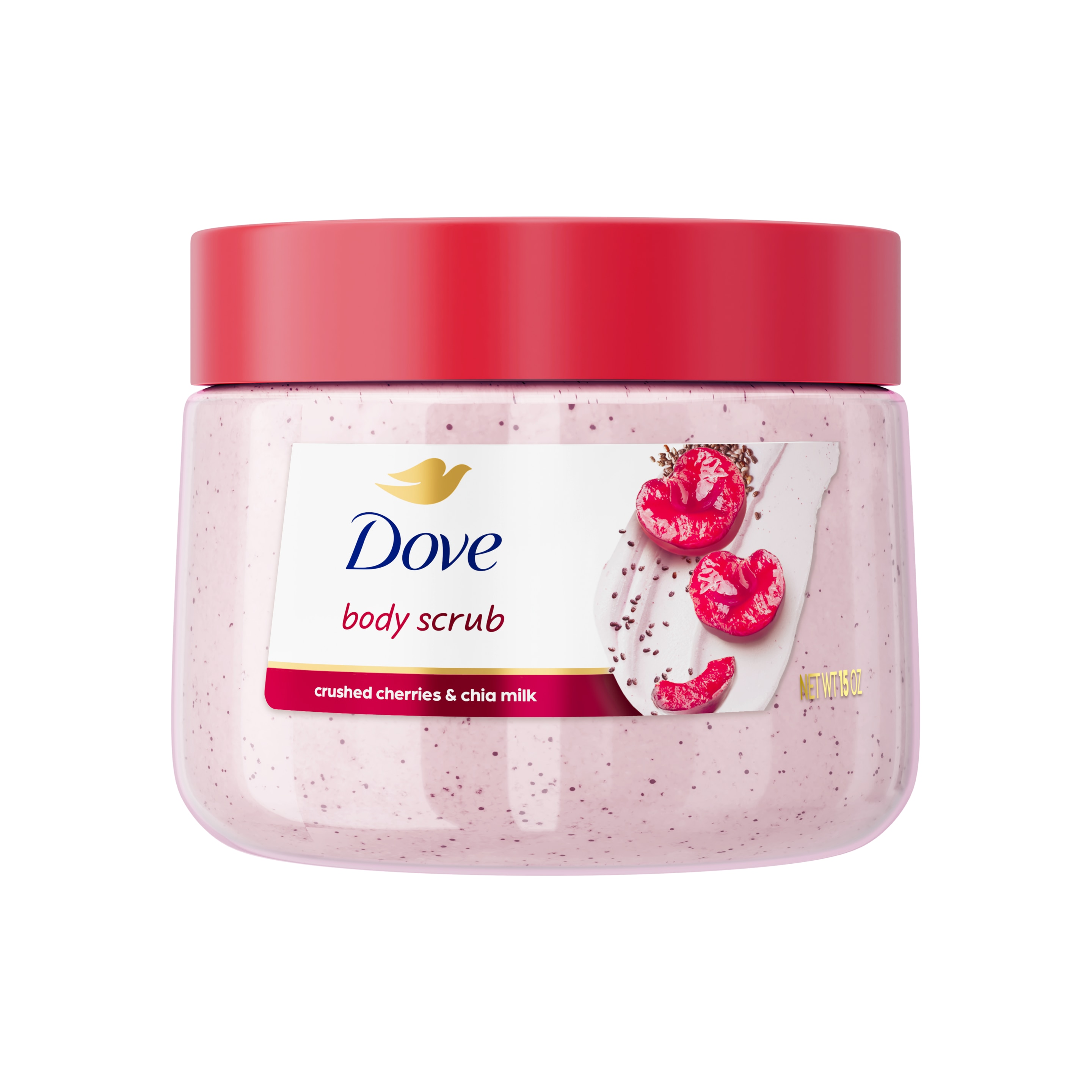 Dove Body Scrub (Crushed Cherries & Chia Milk)-425ml