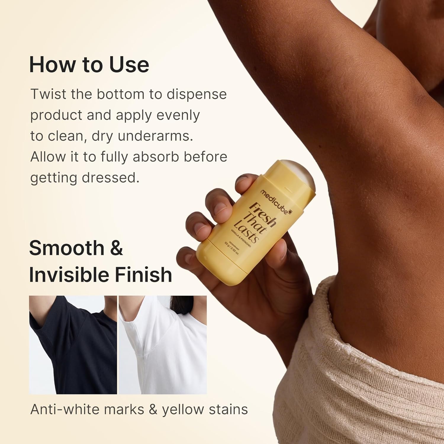 Medicube Long-Lasting Fresh Vanilla & Pistachio Deodorant – 83g