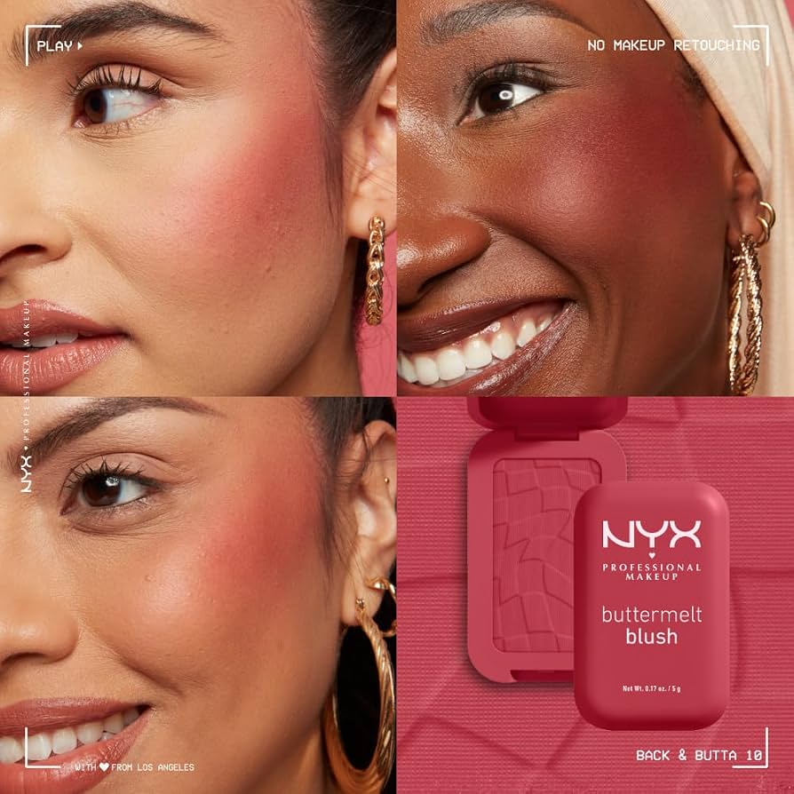 Nyx-Buttermelt Blush Deep Rosewood Blush-Back And Butta