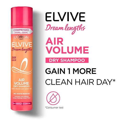 Loreal-Elvive Dream Lengths Air Volume Dry Shampoo-200ml