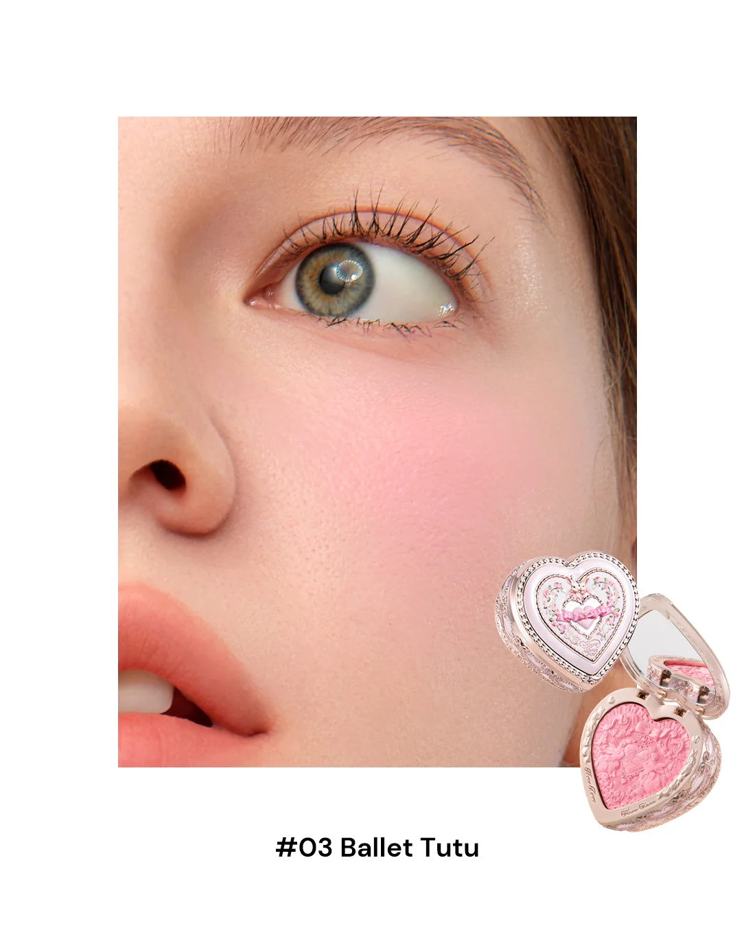 flower knows ballet embossed blush -03 ballet tutu
